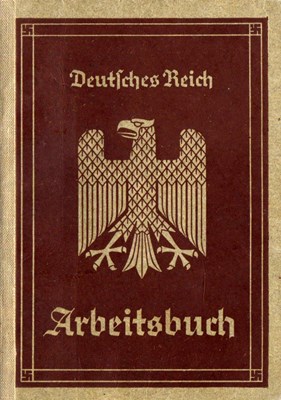 Bild von NAZI GERMANY:  ARBEITSBUCH ISSUED IN HAMBURG  (Robraher, Wilhelm- 1935)