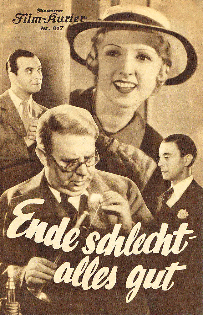 RAREFILMSANDMORE.COM. ENDE SCHLECHT, ALLES GUT (1934)